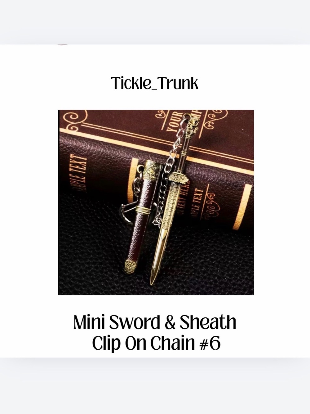 ⭐️ #6 Mini Sword & Sheath Keychain